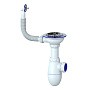 Сифон для мойки Unicorn В411, без отвода, 3 1/2'' х40 чаша из нержавеющей стали, круглый перелив купить в Кемерово | "Проконсим"