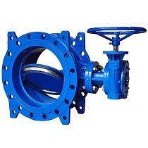 Затворы чугунные дисковые DN 200-1200 PN 10(16) фланцевые с 2-эксцентриситетами с чугунным диском редуктором СибЗТА купить в Кемерово | "Проконсим"