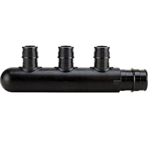 Коллектор PPSU для PEX труб 25х16х25 PN 10 OP под надвижную гильзу 3 выхода ONE PLUS купить в Кемерово | "Проконсим"