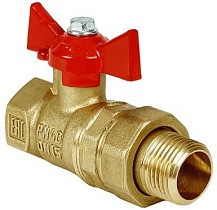 Краны латунные шаровые 11Б27фт1М DN 15-32 PN 40 бабочка-американка Valfex.230 Standart ГОСТ Р 59553 купить в Кемерово | "Проконсим"