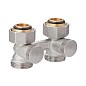 Узел нижнего подключения MVI TR.410.0505 DN 20 PN 10 прямой двухтрубный вентильного типа 20-3/4'' под евроконус, муфта купить в Кемерово | "Проконсим"