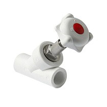 Вентили прямоточные ПП 45гр. DN 20-32 PN 25 муфта-муфта белые Pro Aqua купить в Кемерово | "Проконсим"