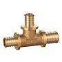 Тройник латунный для PEX-PEX DN 16-20-16 под надвижную гильзу PLP купить в Кемерово | "Проконсим"