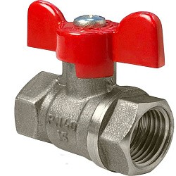  Латунный шаровой кран Ду32 Ру40 Valfex VF.217.NB1.114.DP 11Б27фт1М ВР-ВР, проход , бабочка. (111101536) со склада Проконсим в Кемерово