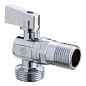 Кран латунный шаровой угловой MVI BV.463 DN 15-20 PN 10 штуцер бабочка купить в Кемерово | "Проконсим"