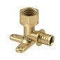Угольник латунный для PEX труб  16- 1/2''  PN 16  под надвижную гильзу с внутренней резьбой  РосТурПласт купить в Кемерово | "Проконсим"