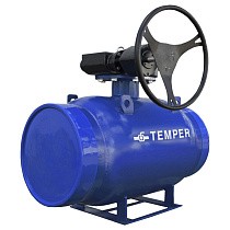 Краны стальные шаровые DN 300-600 PN 16-25 полнопроходные приварные ISO под задвижку с редуктором Temper серия 292 купить в Кемерово | "Проконсим"