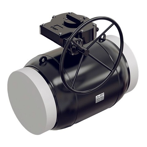 Краны стальные шаровые цельносварные DN 250-500 PN 25 полнопроходные приварные ISO с редуктором ALSO купить в Кемерово | "Проконсим"