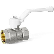 Краны латунные шаровые DN 15-50 PN 25-40 никелированные рычаг белый муфта-муфта LD Pride 47.301 купить в Кемерово | "Проконсим"