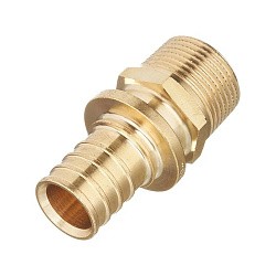  Муфта латунная под надвижную гильзу PEX-НР 16-1/2'' тяжелая MVI SF.620.0404 (922102220) со склада Проконсим в Кемерово