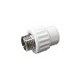 Муфта комбинированная ПП 20-1/2'' PN 25 с наружной резьбой белая VALFEX Pro купить в Кемерово | "Проконсим"