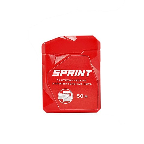 сантехническая нить для герметизации резьбы Sprint 50м в многоразовом боксе блистер купить в Кемерово | "Проконсим"