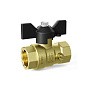 Кран латунный шаровой DN 15 PN 16 под манометр G1/2''хG1/2'' муфта-муфта бабочка LD Pride 44.340.15 купить в Кемерово | "Проконсим"