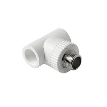 Тройники ПП DN 20-32 PN 25 комбинированные с наружной резьбой белые Pro Aqua купить в Кемерово | "Проконсим"