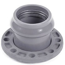 Патрубки НПВХ раструбные SDR26 DN 90-315 PN 10 с металлическим фланецем Хемкор купить в Кемерово | "Проконсим"