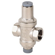 Регулятор давления латунный MVI SE.455.04 DN 15 PN 16 под манометр 1/4 поршневой Рнастр=3 бар никелированный муфта-муфта купить в Кемерово | "Проконсим"