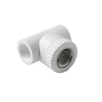 Тройник установочный ПП 20-1/2'' PN 25 с внутренней резьбой белый Pro Aqua PA13912 купить в Кемерово | "Проконсим"