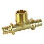 Тройник латунный для PEX труб 20-1/2''-20 PN 16 S-2,8мм под надвижную гильзу Valfex VF.433.AF купить в Кемерово | "Проконсим"