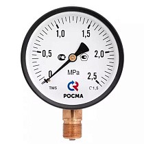 Мановакуумметр Росма ТМВ-110Р.00 общетехнический, 40мм, -0.1-1,5МПа, резьба G1/8'', радиальный, класс точности 2.5 купить в Кемерово | "Проконсим"
