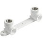Угольник установочный двойной ПП 20-1/2'' PN 25 с внутренней резьбой белый VALFEX  купить в Кемерово | "Проконсим"
