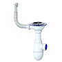 Сифон для мойки Unicorn В411P, без отвода, 3 1/2'' х40 чаша из нержавеющей стали, круглый перелив купить в Кемерово | "Проконсим"