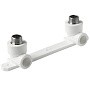 Угольник установочный двойной ПП 20-1/2'' PN 25 с наружной резьбой белый Pro Aqua PA280108P купить в Кемерово | "Проконсим"
