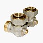 Узел нижнего подключения Vekotrim DN 15 PN 10 угловой двухтрубный 20-3/4'' под евроконус, муфта купить в Кемерово | "Проконсим"