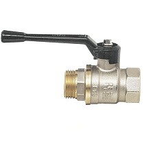 Краны латунные шаровые 11Б27п1 DN 15-40 PN 40 никелированные рычаг муфта-штуцер БАЗ А31.0.Н купить в Кемерово | "Проконсим"