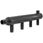 Коллектор распределительный стальной DN 50 PN 16 вход 40-20 12 выходов НР 3/4'' выход под кран Маевского, универсальный PLP купить в Кемерово | "Проконсим"