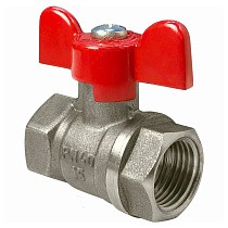 Краны латунные шаровые DN 15-25 PN 40 бабочка муфта-муфта SGL купить в Кемерово | "Проконсим"
