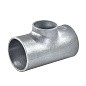 Тройник стальной Дн 133х4-108х4 (DN 125х100) переходной оцинкованный 2 исполнение ГОСТ 17376-2001 купить в Кемерово | "Проконсим"