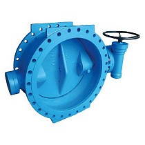 Затворы поворотные дисковые DN 200-600 PN 10 фланцевые с чугунным диском с редуктором FAF 3810 купить в Кемерово | "Проконсим"