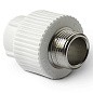 Муфта комбинированная ПП 20-3/4'' PN 25 с наружной резьбой белая Pro Aqua PA23010P купить в Кемерово | "Проконсим"