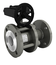 Краны стальные шаровые разборные 11с67п DN 50-150 PN 16 полнопроходные фланцевые под задвижку с редуктором LD купить в Кемерово | "Проконсим"