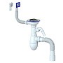Сифон для мойки Unicorn В427, 40х50 гибкий отвод, 3 1/2'' х40 с отводом для стиральной машины, круглый и прямоугольный перелив купить в Кемерово | "Проконсим"