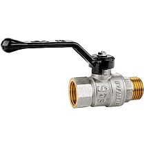 Краны латунные шаровые DN 15-50 PN 25-40 никелированные рычаг муфта-штуцер LD Pride 47.303 купить в Кемерово | "Проконсим"