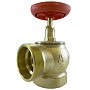 Клапан пожарный латунный КПЛМ DN50 PN16 угловой 90гр. муфта-штуцер с удлиненным шпинделем Апогей купить в Кемерово | "Проконсим"