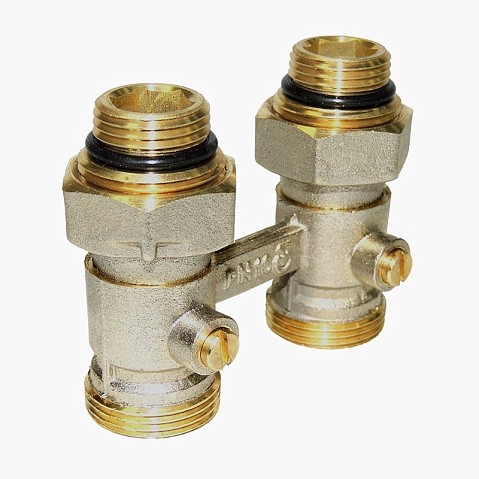 Узел нижнего подключения Vekotrim DN 15 PN 10 прямой двухтрубный 15-3/4'' с ниппелем, штуцер купить в Кемерово | "Проконсим"