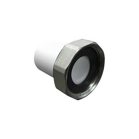 Штуцер с накидной гайкой VALFEX 32 PN 25 G-1 1/4'' белый купить в Кемерово | "Проконсим"