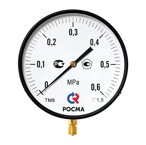 Манометры ТМ-810Р.00 котловый, 250мм, M20x1,5, радиальные РСМ купить в Кемерово | "Проконсим" Манометры ТМ-810Р.00 котловый, 250мм, M20x1,5, радиальные РСМ купить в Кемерово | "Проконсим"