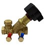 Клапан балансировочный STAD.BY-1-25, DN 25 PN 16 наклонный, латунный Kv 8,40 м3/ч с измерительными ниппелями, дренажный купить в Кемерово | "Проконсим"