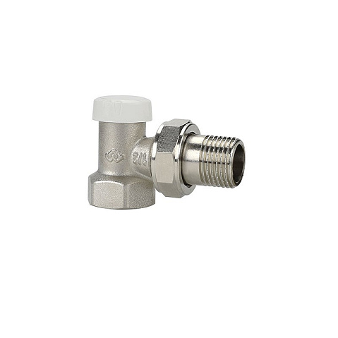 Клапан радиаторный VARMEGA VM10201 DN15 PN10 угловой настроечный G-1/2'' муфта-штуцер купить в Кемерово | "Проконсим"