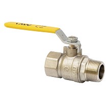 Краны латунные шаровые газовые DN 15-20 PN 25 рычаг муфта-штуцер MVI BV.812 купить в Кемерово | "Проконсим"