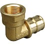 Угольник латунный для PEX труб 16-1/2'' PN 10 OP под надвижную гильзу с внутренней резьбой ONE PLUS купить в Кемерово | "Проконсим"