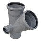 Крестовина ПП для канализации косая 45гр. DN 110-110-50 с уплотнительным кольцом РТП купить в Кемерово | "Проконсим"
