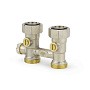 Узелы нижнего подключения VARMEGA VM138 DN20 прямой однотрубный 3/4''x3/4'' евроконус, с байпасом муфта-штуцер купить в Кемерово | "Проконсим"