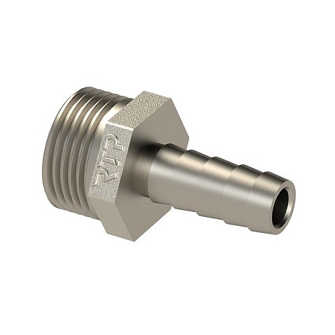 Штуцер никелированный DN 20 PN 40 НР3/4'' с ершом под шланг d20мм прямой купить в Кемерово | «Проконсим»