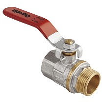 Краны латунные шаровые DN 15-50 PN 25 никелированные рычаг муфта-штуцер MVI AquaHit BV.312.04 купить в Кемерово | "Проконсим"