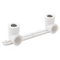 Угольник установочный двойной ПП 20-1/2'' PN 25 с внутренней резьбой белый РТП 10701 купить в Кемерово | "Проконсим"