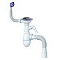 Сифон для мойки Unicorn В435V, 40х50 гибкий отвод, 3 1/2'' х40 с отводом для стиральной машины, прямоугольный перелив купить в Кемерово | "Проконсим"